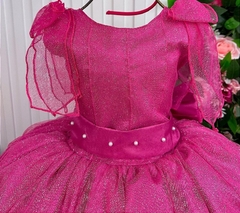 Vestido Infantil de Festa Longo Rosa Pink Luxo Princesa - comprar online