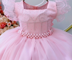 Vestido Infantil de Festa Rosa Luxo Princesa - comprar online