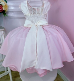 Vestido Infantil de Festa Rosa Jardim Encantado Borboletas Luxo na internet