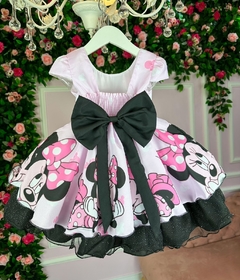 Vestido Infantil de Festa Temático Minnie Rosa - comprar online