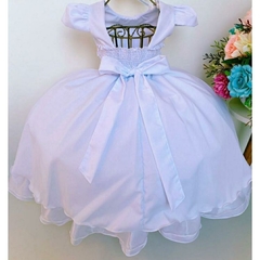 Vestido Infantil de Festa Branco Batizado Daminha na internet