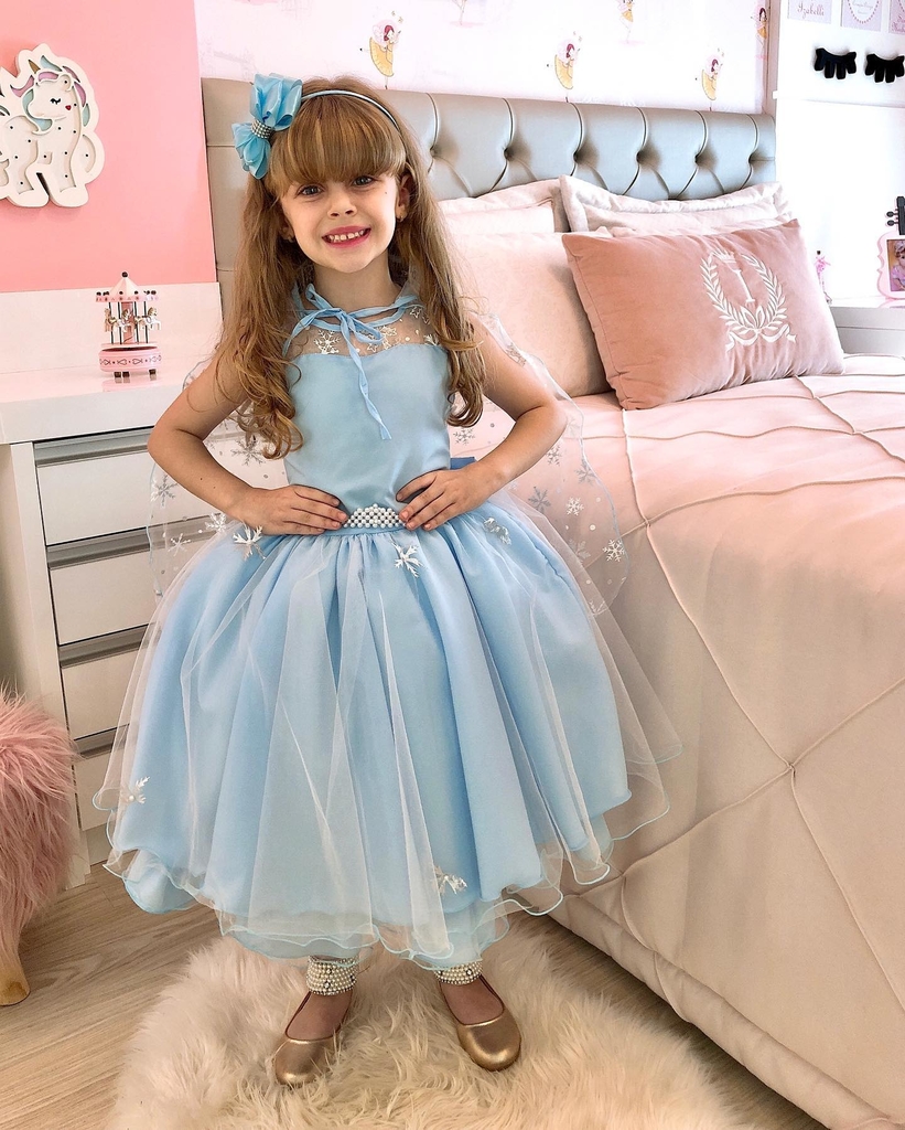 Vestido Frozen Azul