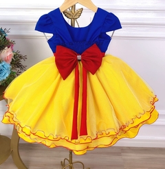 Vestido Infantil de Festa Temático Branca de Neve na internet