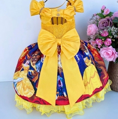 Vestido Infantil de Festa Temático Bela e a Fera na internet