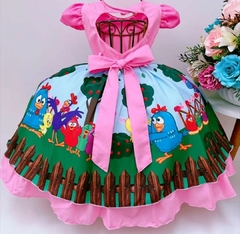 Vestido Infantil Temático Galinha Pintadinha Luxo na internet