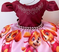 Vestido Infantil Temático Skye Patrulha Canina - comprar online