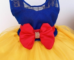 Vestido Infantil Temático Branca de Neve Luxo na internet