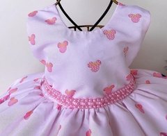 Vestido Infantil de Festa Temático Minnie Rosa - comprar online