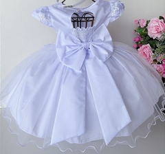 Vestido Infantil Branco Batizado Batismo Daminha na internet