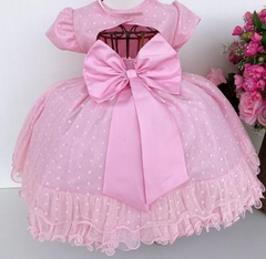 Vestido Infantil de Festa Rosa Luxo Princesa na internet