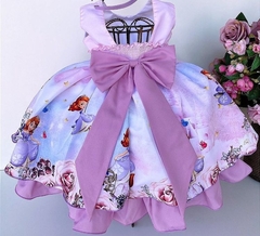 Vestido Infantil de Festa Temático Princesa Sofia Lilás na internet