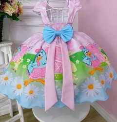 Vestido Infantil de Festa Temático Galinha Pintadinha na internet