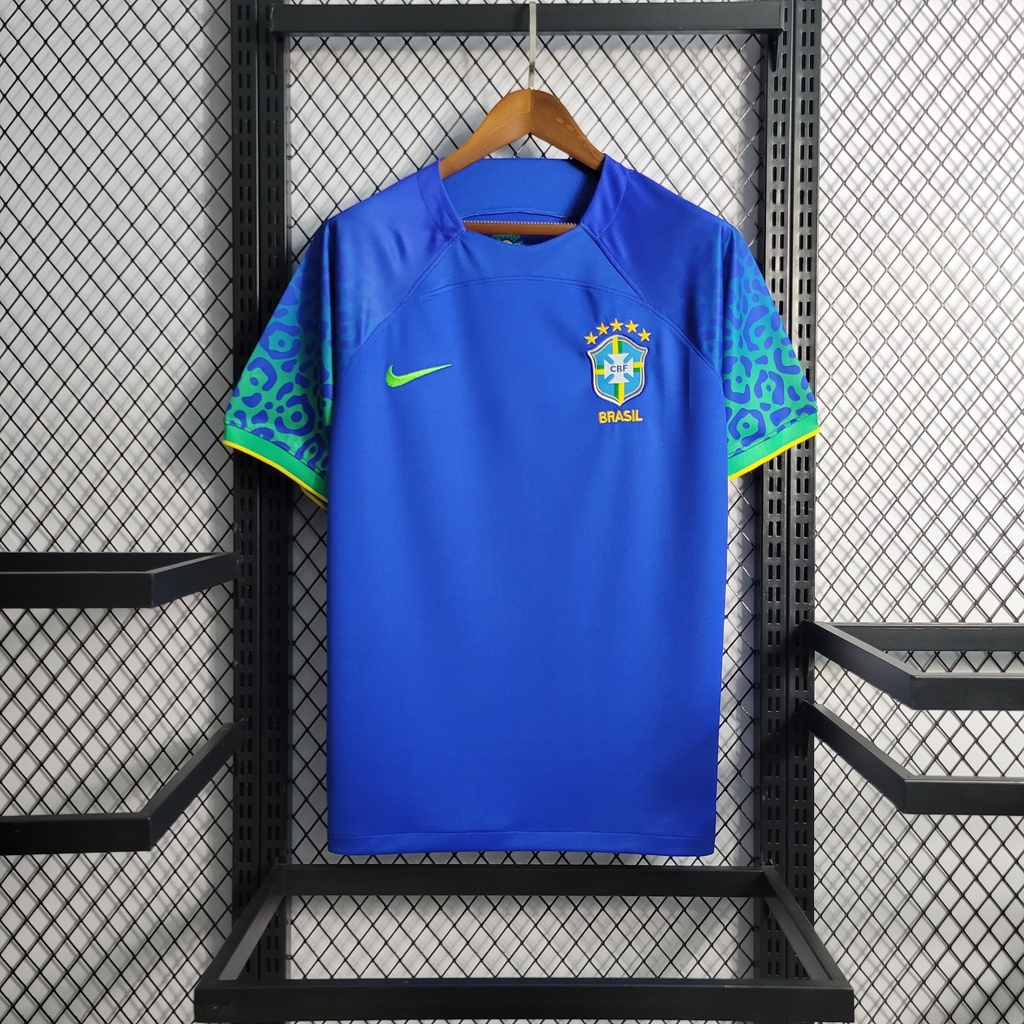 Camisa Reserva Brasil Azul Copa do Mundo 2022 - Masculina - Torcedor - Nike