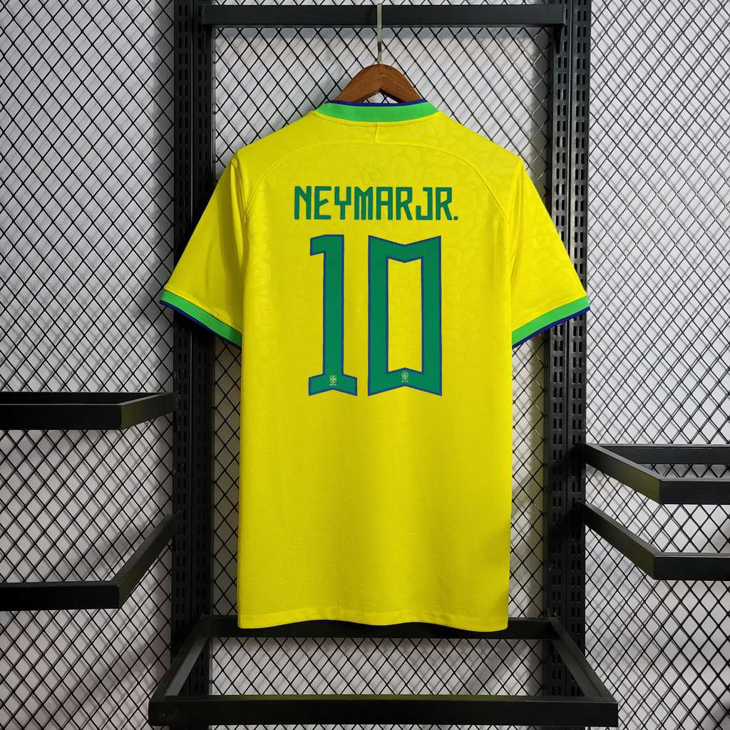Camisa Titular Brasil (NEYMAR #10) copa 2022 - MASCULINA - TORCEDOR - Nike  - FUTEBOLEIRO_STORE