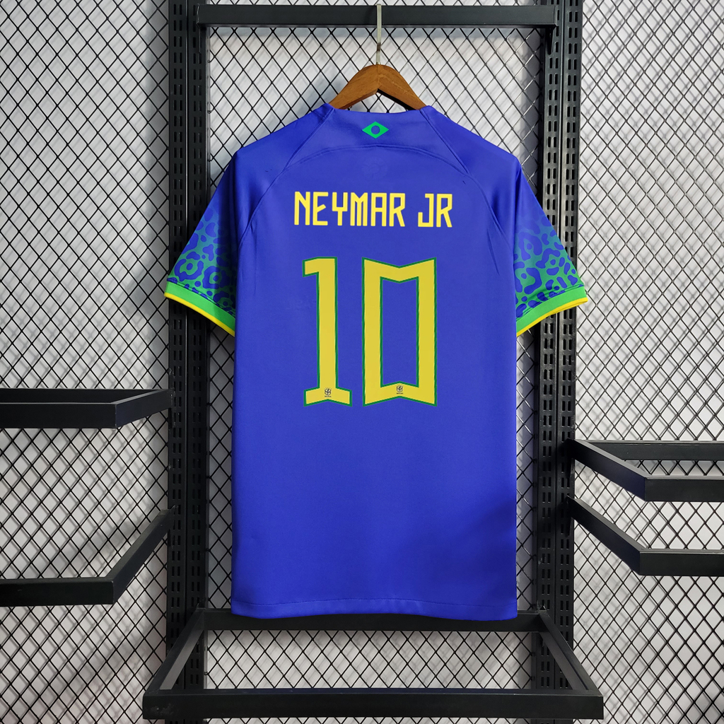 Camisa Reserva Brasil Azul (NEYMAR #10) copa 2022 - Masculina - Torcedor -  Nike - FUTEBOLEIRO_STORE