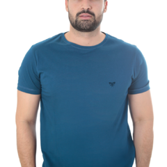 CAMISETA PREMIUM STONED AZUL TURQUESA