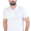 CAMISA POLO PIQUET BRANCA LISA