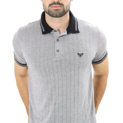 CAMISA POLO PIQUET CINZA