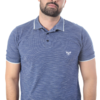 CAMISA POLO PIQUET CINZA MARINHO