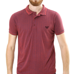 CAMISA POLO PIQUET VERMELHO ESCURO