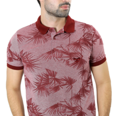 POLO FLORAL VERMELHO