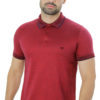 CAMISA POLO PIQUET VERMELHO ESCURO