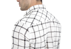 CAMIZA SLIM FIT XADREZ WHITE - comprar online