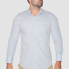 CAMISA SUPER SLIM FIT BLUE WHITE