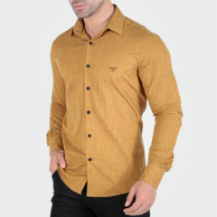 CAMISA ML SUPER SLIM FIT MAQUINETADA FLAME