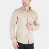 CAMISA ML SUPER SLIM FIT MAQUINETADA FLAME CAQUI