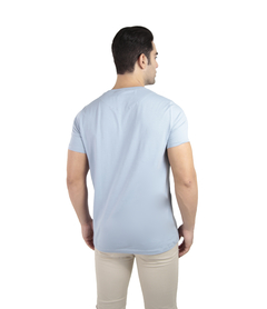 CAMISETA HENLEY AZUL CLARO - comprar online