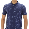 POLO FLORAL AZUL