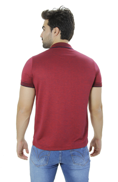 CAMISA POLO PIQUET VERMELHO ESCURO - comprar online