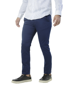 CALÇA ALFAIATARIA SKINNY SARJA AZUL ESCURO