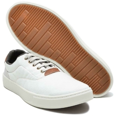 TÊNIS CASUAL BRANCO COM MARROM - comprar online