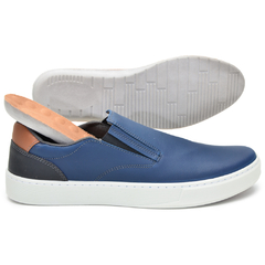 TÊNIS CASUAL SLIP AZUL - loja online