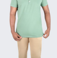 CAMISETA HENLEY VERDE CLARO EGIPCIO - comprar online