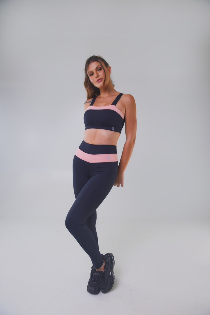 Belleziva Leggings & Bra Workout Set - Yoga, Exercise, Fitness