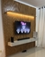 Painel Nobre Ripado 100% MDF C/Nicho e LED Larg. 2.30m TV até 85" Naturale/Off Gelius na internet