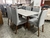 Mesa Sochi madeira maciça 6 cadeiras 1,60x90 cadeiras prata - comprar online