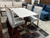 Mesa Sochi madeira maciça 4 cadeiras 1,20x80 cadeiras prata - loja online