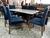 Mesa Sarov madeira maciça 6 cadeiras azul 1,60x90 tampo off na internet