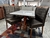 Mesa Sochi madeira maciça 4 cadeiras 1,20x80 cadeiras marrom - Ana Clara Moveis