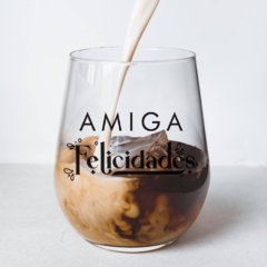 Vaso Copón - Amiga Felicidades - comprar online