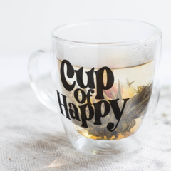 Taza de Vidrio - CUP OF HAPPY - comprar online