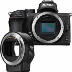 Câmera Nikon Z50 Corpo Com Adaptador Fzt - loja online