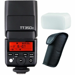 Flash Godox Para Câmera Canon TT350 - Preto - comprar online