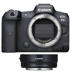 Camera Mirrorless Canon EOS R5 + ( Adaptador Canon R ) - comprar online