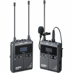 Microfone Wireless Lapela Godox WMICS1 com 1 Receptor e 1 Transmissor