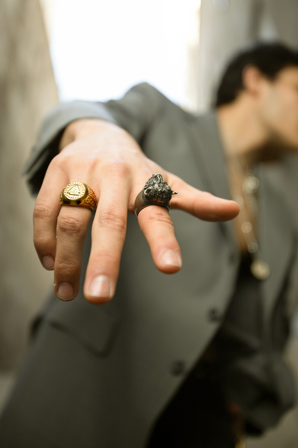 Anillo de B falo Joyer a para hombres Anillo hecho a mano